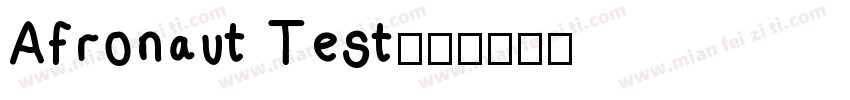 Afronaut Test字体转换
